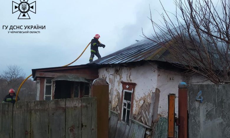 На Чернігівщині під час пожежі загинув 54-річний чоловік