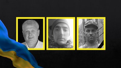 На Чернігівщині поховали Миколу Кузьменка, Володимира Карнюціна та Романа Нагача, які загинули на фронті