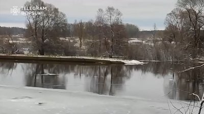 На Чернігівщині на річці Десна прикордонники виявили понтонну переправу росіян