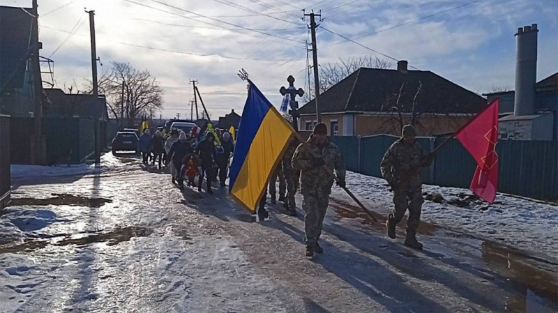 На Чернігівщині поховали сержанта Бориса Гармаша, який загинув на фронті