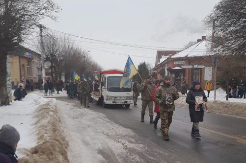 Городнянська громада провела в останню путь полеглого воїна