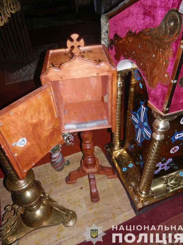 На Чернігівщині поліція затримала «церковного» крадія (Фото)