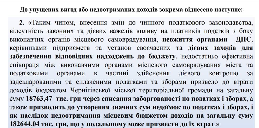 Це фільчина грамота, — Олександр Ломако прокоментував результати аудиту Чернігівської міської ради