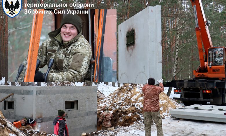 На Чернігівщині продовжується будівництво фортифікаційних споруд (Фото)