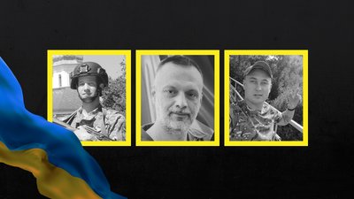 На Чернігівщині поховали трьох військових ЗСУ — Олександра Власенка, Сергія Наконечного та Геннадія Роліна