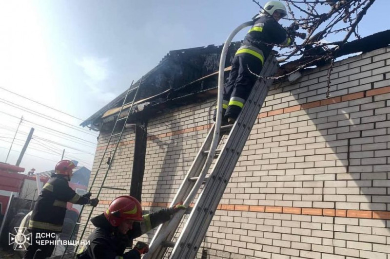 Рятувальники Чернігівщини шість разів залучалися до ліквідації пожеж