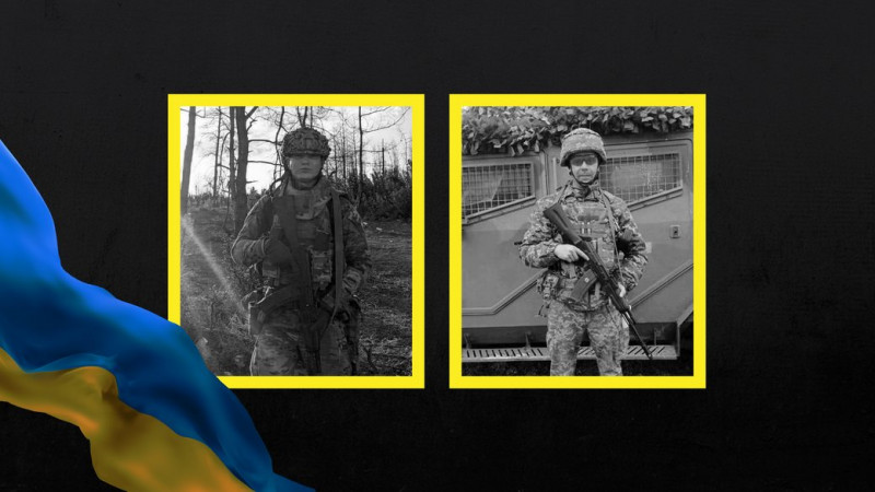 На Чернігівщині поховали двох захисників, які загинули в боях на Донеччині та Луганщині