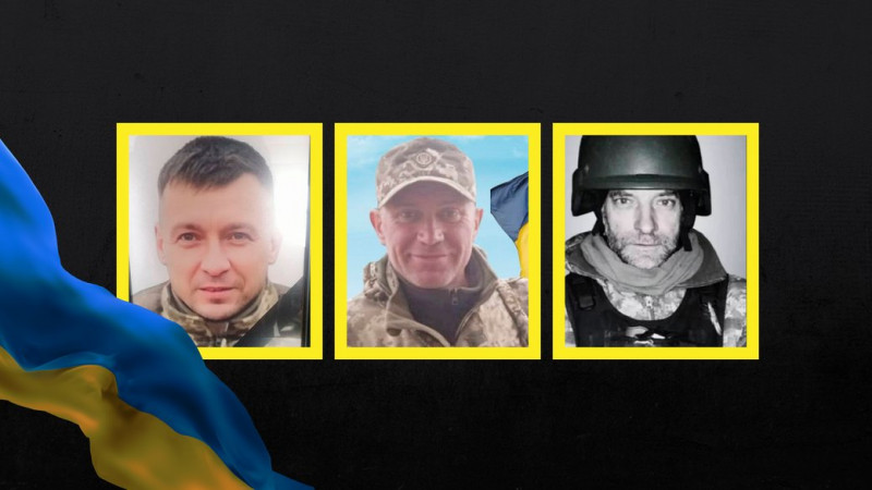 На Чернігівщині попрощалися із трьома військовими ЗСУ, які захищали Україну на Запорізькому напрямку та Донеччині