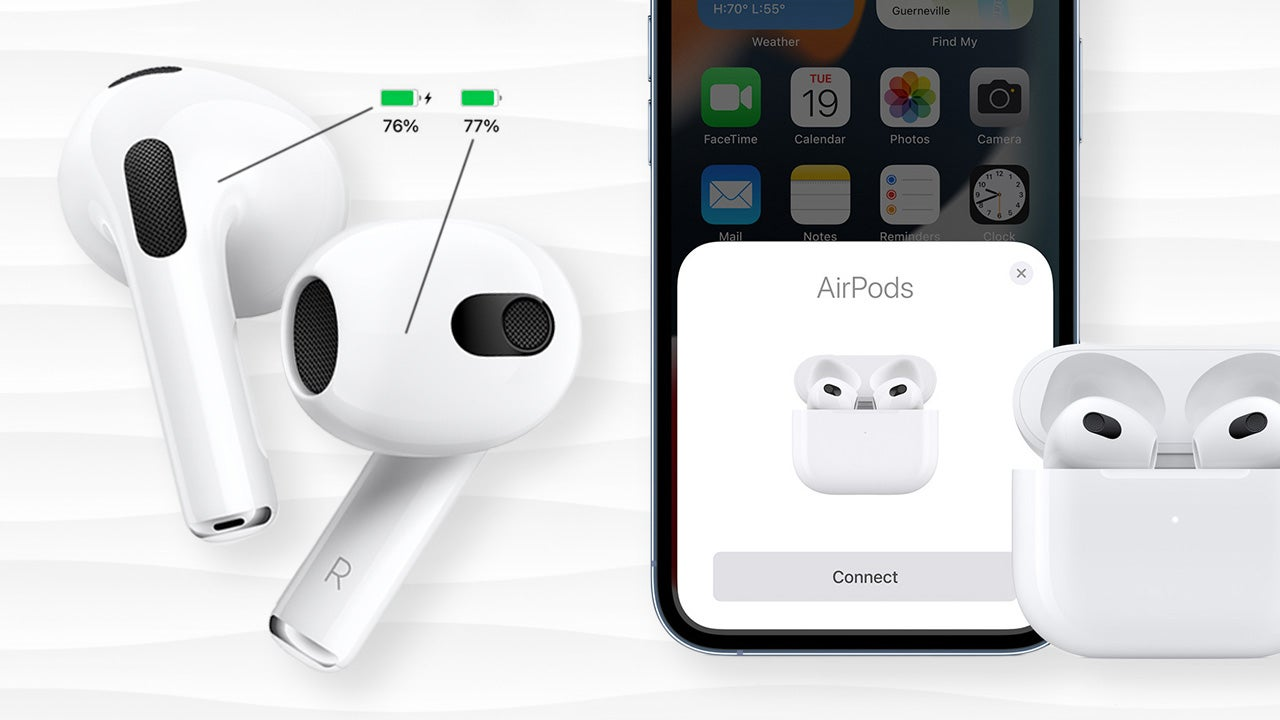 Как проверить уровень заряда беспроводных наушников Apple AirPods