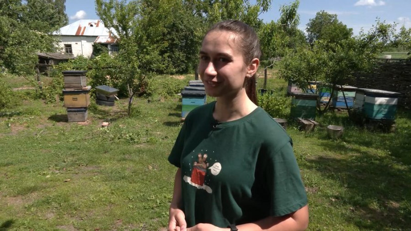 Замінила батька, поки він воює: як 22-річна жителька Чернігівщини доглядає пасіку з понад сотнею бджолосімей