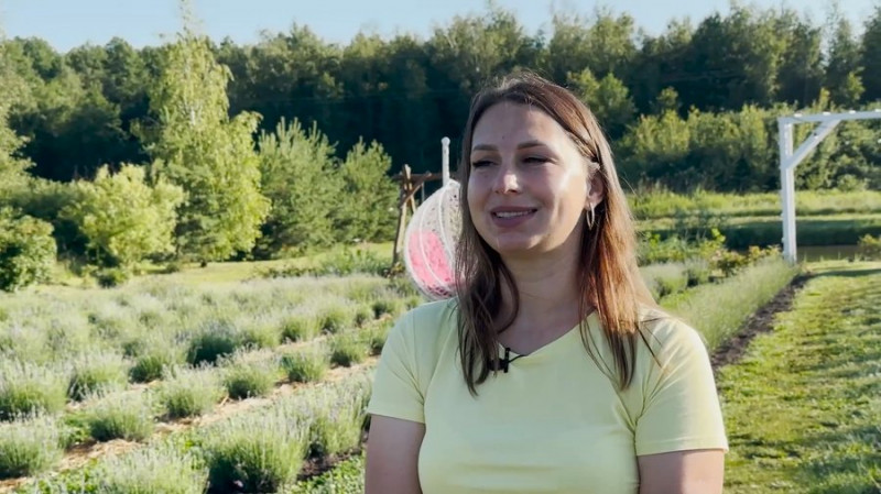 Замість картоплі — лаванда: як жителька Чернігівщини вирощує рослини