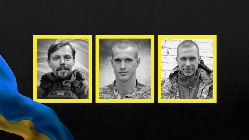 На Чернігівщині поховали трьох бійців ЗСУ, які загинули на фронті