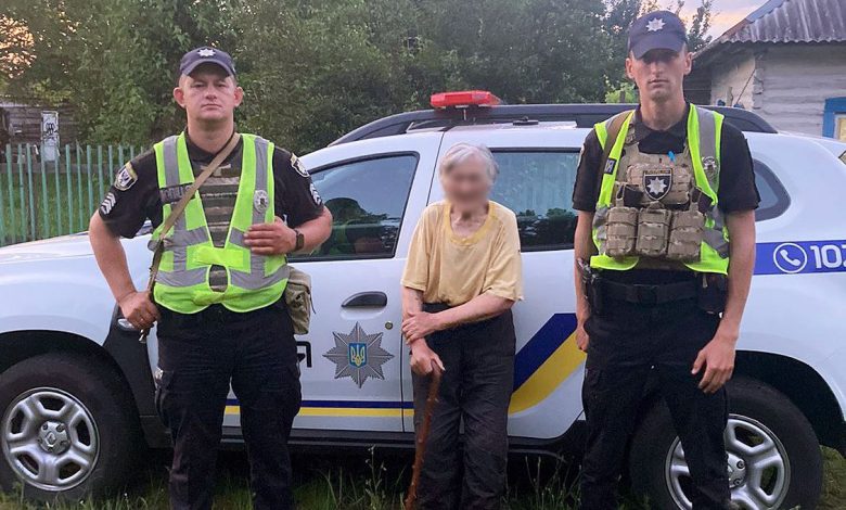 Чернігівські поліцейські допомогли розшукати 85-річну жінку, яка заблукала в лісі
