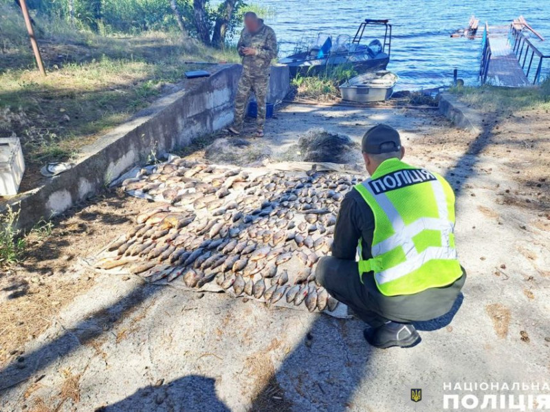 На Чернігівщині піймали браконьєра, який сітками виловив риби цінних порід на понад пів мільйона гривень