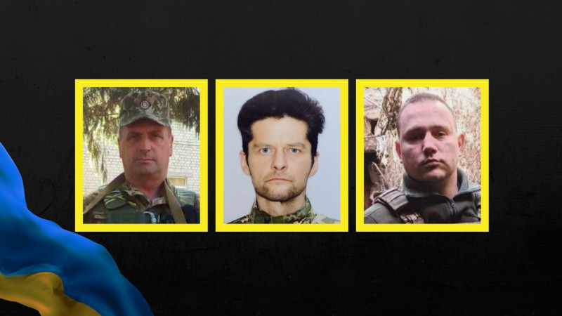 На Чернігівщині поховали солдата Сергія Булітка та сержантів Віктора Логвинчука, Віктора Журавського