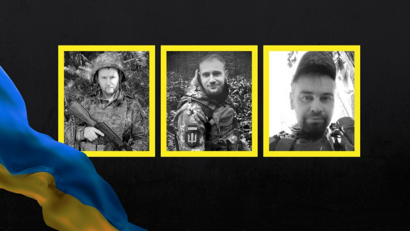 На Чернігівщині поховали трьох бійців ЗСУ, які боронили Україну