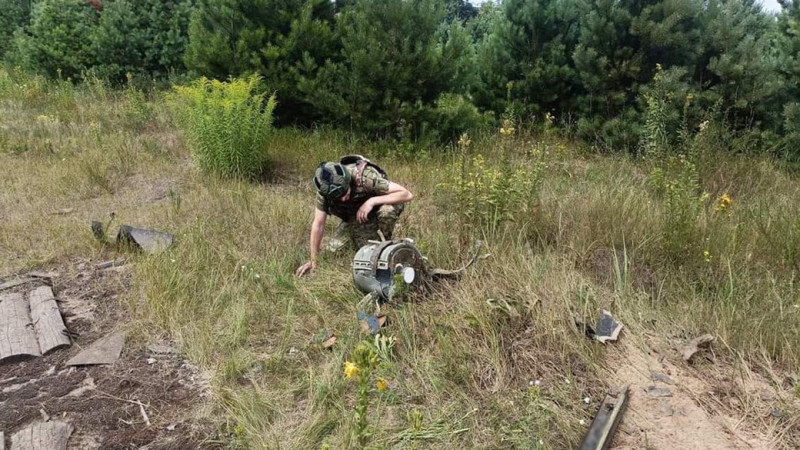 На Чернігівщині сапери знешкодили бойову частину російського "Шахеда"