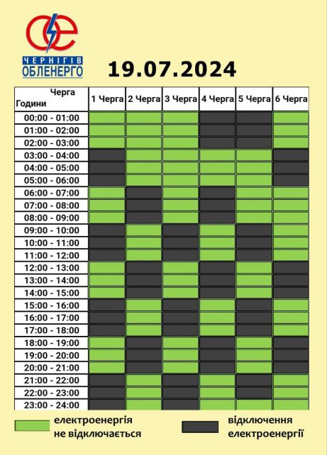 Не більше трьох черг одночасно: на Чернігівщині продовжують діяти обмеження електропостачання