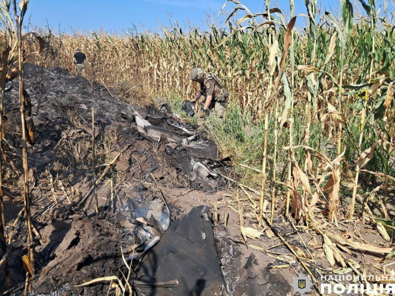 На Чернігівщині знешкодили уламки ворожого дрона «Герань-2», який не вибухнув