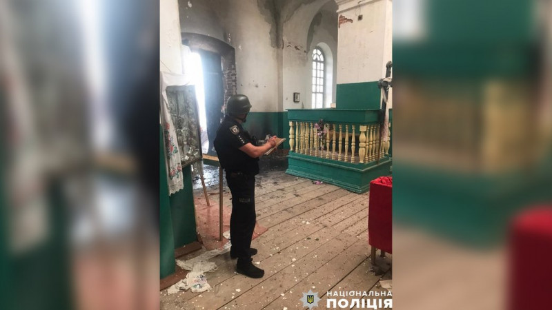 У прикордонному селі на Чернігівщині внаслідок обстрілів пошкоджена церква
