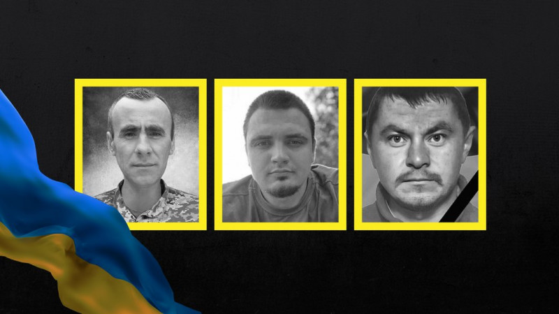 На Чернігівщині попрощалися з трьома бійцями ЗСУ: Олександром Ільницьким, Іваном Сухацьким і Сергієм Паньковичем