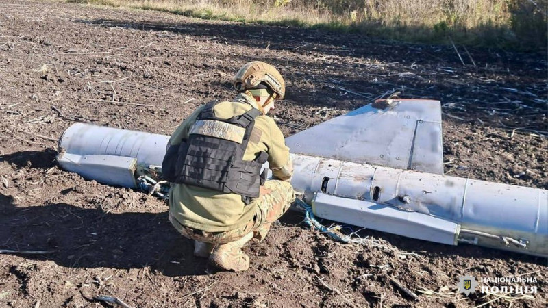 На Чернігівщині виявили частину російської ракети, яка не здетонувала