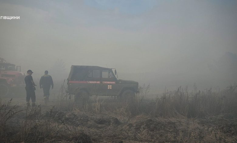 На Чернігівщині ліквідовано масштабну торф’яну пожежу (Фото)