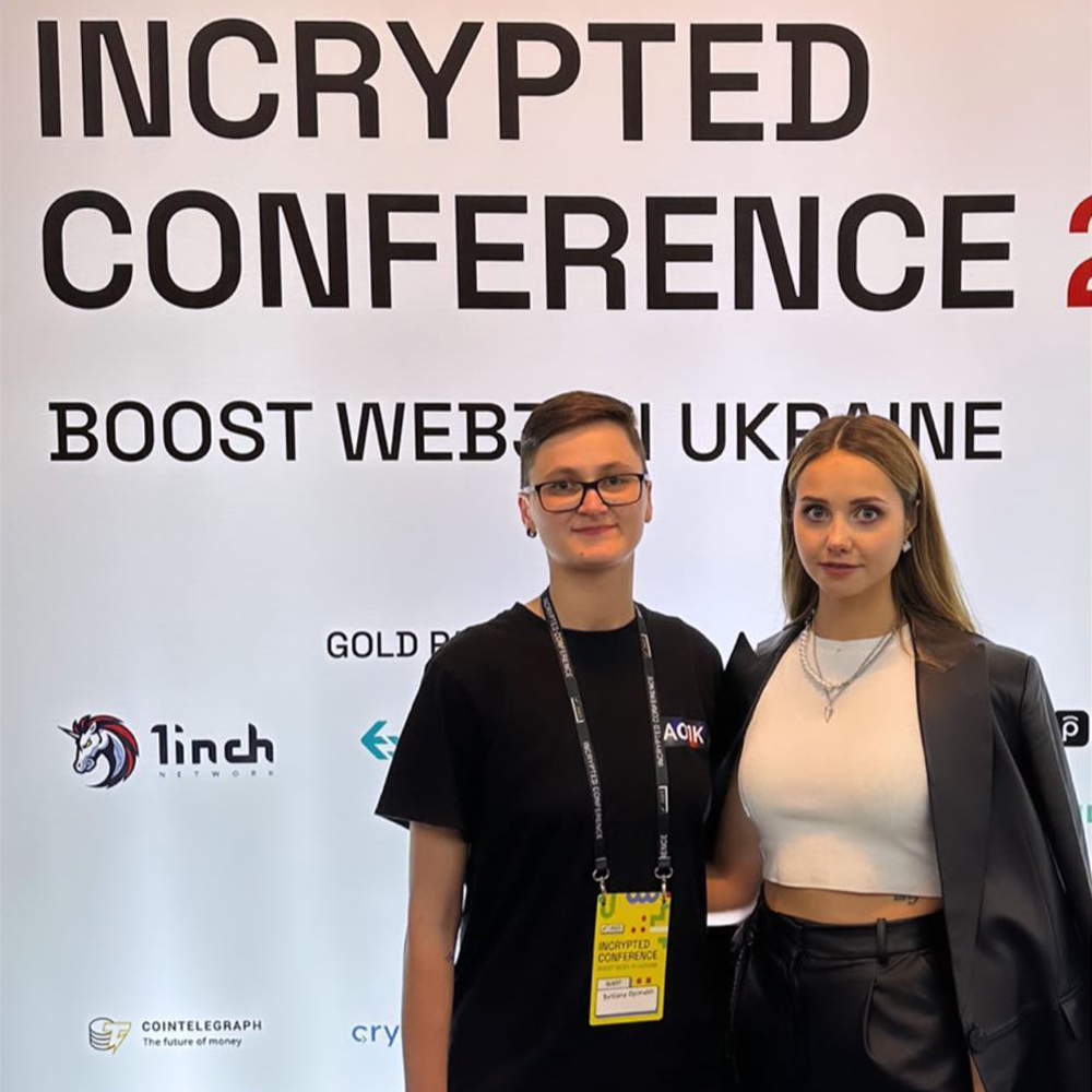 Екатерина Шухнина на конференции по криптовалюте Incrypted Conference