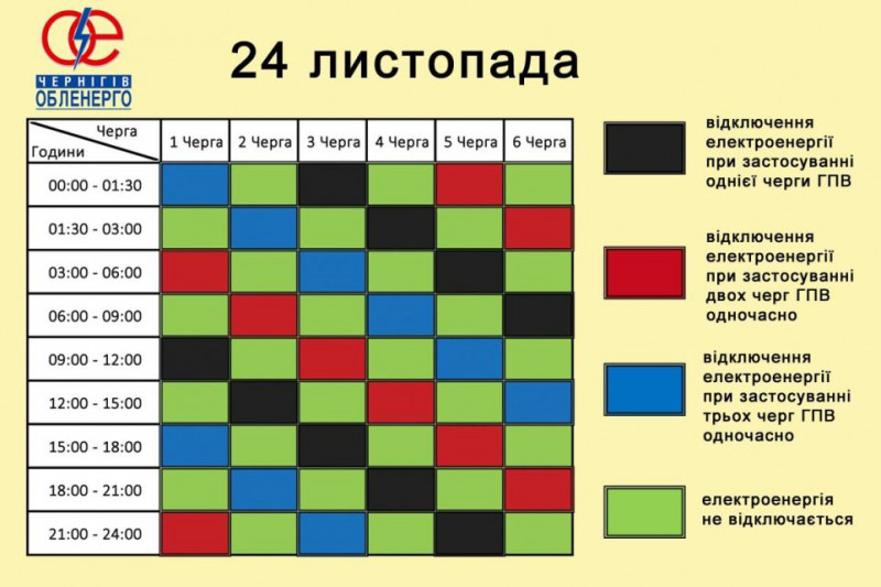 На Чернігівщині діють обмеження електропостачання