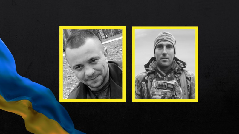 На Чернігівщині попрощалися з двома військовим ЗСУ: Сергієм Ткаченком та Русланом Коренем