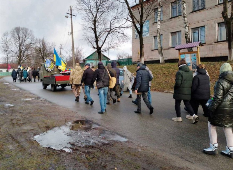 На Чернігівщині попрощалися з прикордонником, який загинув на Харківщині