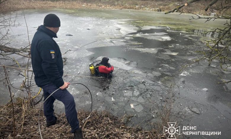 На Чернігівщині з водойми дістали автівку (Фото)