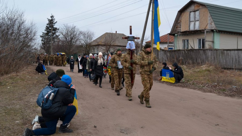 На Чернігівщині поховали бійців Вадима Федая, Олексія Горбаньова та Дениса Белика