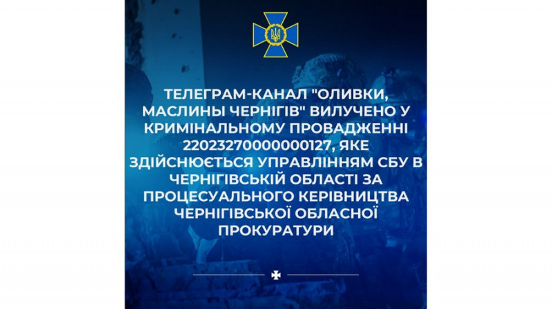 Два місяці під вартою без застави: у Чернігові обрали запобіжний захід адміністратору Телеграм-каналу "Оливки, маслини"