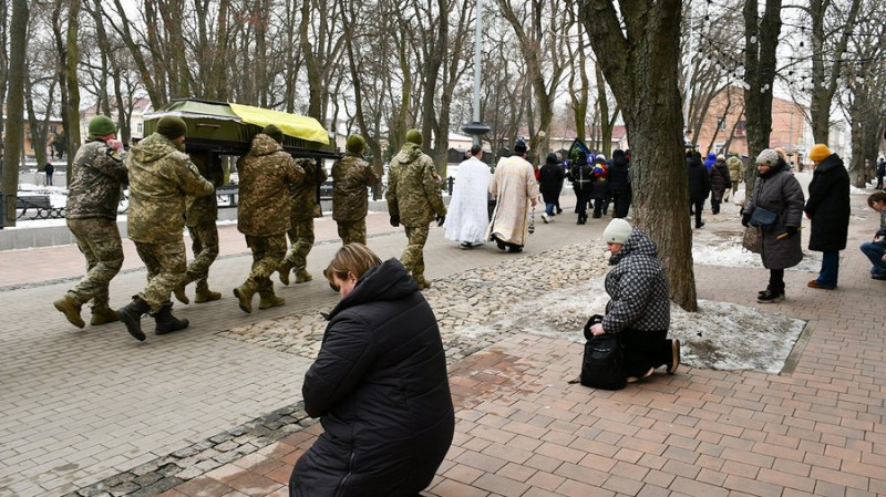 На Чернігівщині поховали загиблих захисників Андрія Пятачука та Анатолія Примушка