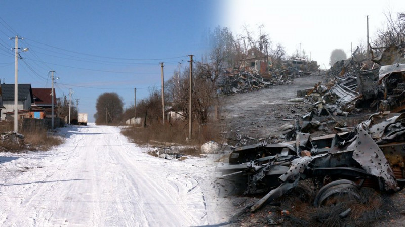 Три роки після окупації: який вигляд має село на Чернігівщині, де нищили російську техніку навесні 2022 року