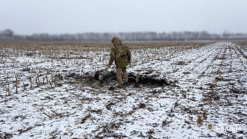 На Чернігівщині виявили й знешкодили російський ударний БпЛА, який не здетонував