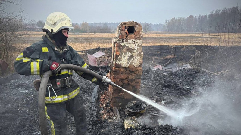 У селі на Чернігівщині під час пожежі будинку загинув чоловік