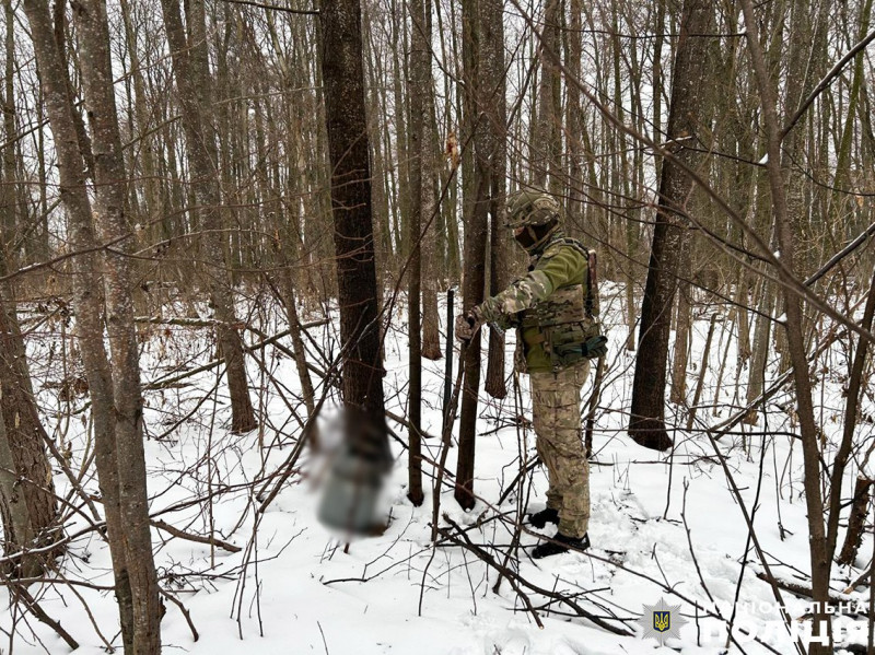 На Чернігівщині поліцейські вибухотехніки знешкодили бойову частину збитого ворожого безпілотника (Фото)