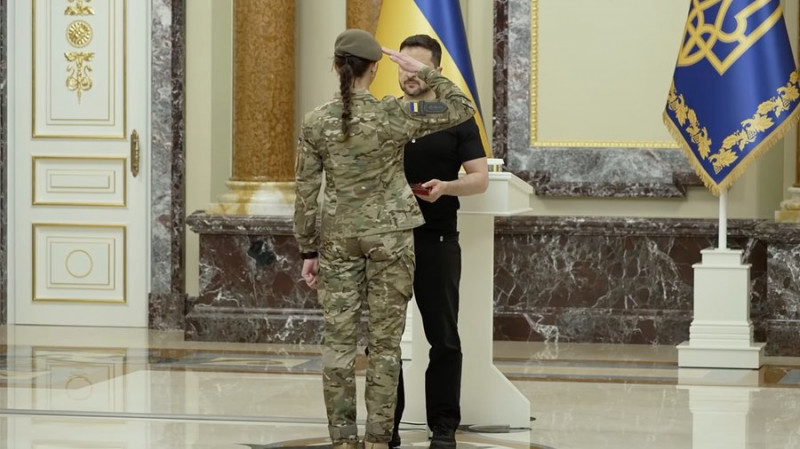 Бойова медикиня 3-ї штурмової бригади Марина Гриценко з Чернігівщини отримала орден "За мужність" ІІІ ступеня