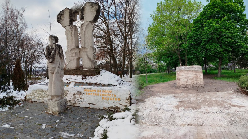 У Чернігові прибрали пам'ятник "Борцям за волю і незалежність України": що планують встановити на його місці