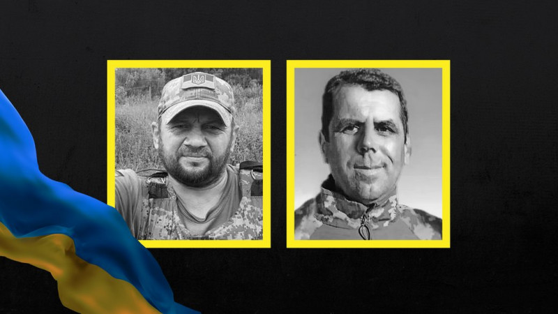 На Чернігівщині попрощалися з двома загиблими бійцями: В'ячеславом Козачком та Андрієм Луговцем