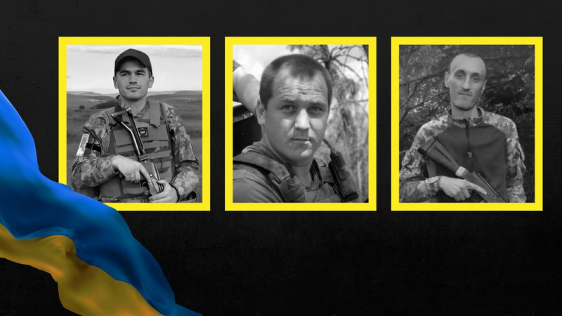 На Чернігівщині провели в останню путь трьох захисників: Сергія Носача, Ярослава Іванчу та Андрія Гамолю