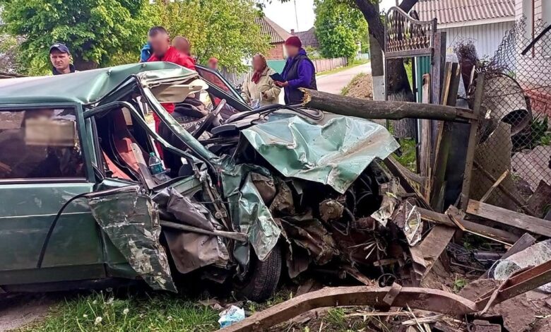 Нетверезий 21-річний житель Чернігівщини викрав автівку і скоїв на ній ДТП (Фото)