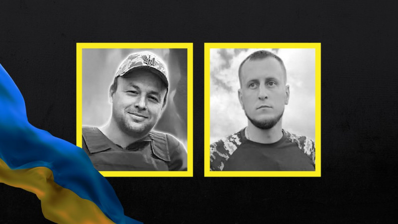 На Чернігівщині попрощалися з двома захисниками: Григорієм Зленком та Владиславом Савченком, які загинули на фронті