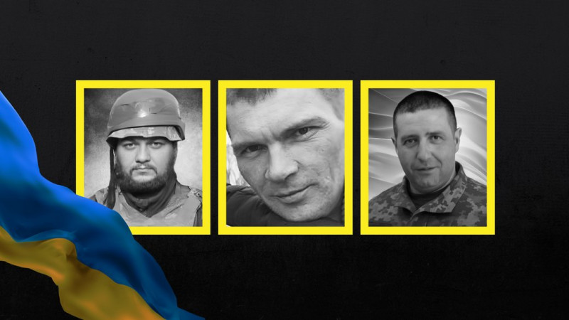 На Чернігівщині попрощалися з трьома захисниками: Святославом Дворником, Віктором Шалімановим та Олегом Гузієм