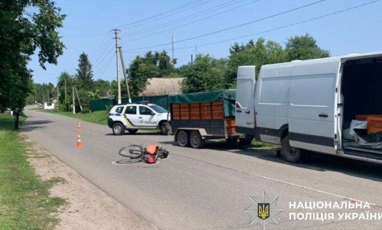 На Чернігівщині у ДТП постраждав 11-річний велосипедист