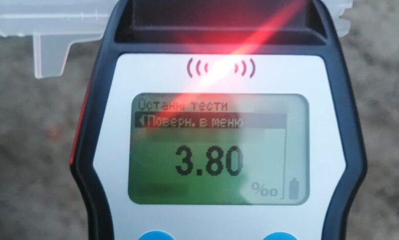 На Чернігівщині затримали водія, вміст алкоголю в крові якого перевищив допустиму межу більш ніж у 19 разів