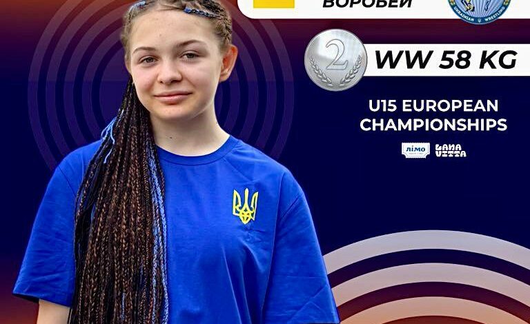 Спортсменка з Чернігівщини виборола срібло на Чемпіонаті Європи з боротьби