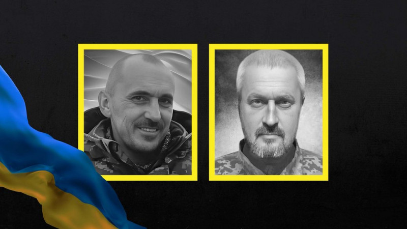 Двох загиблих захисників поховали на Чернігівщині — Сергія Подоляка та Олега Черниша